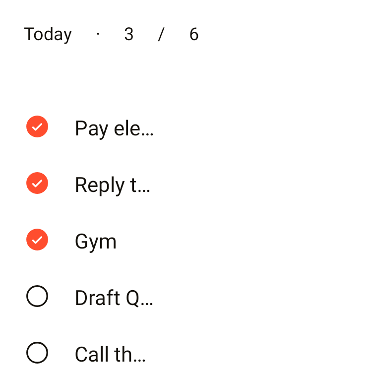 Todo checklist in Playgrid