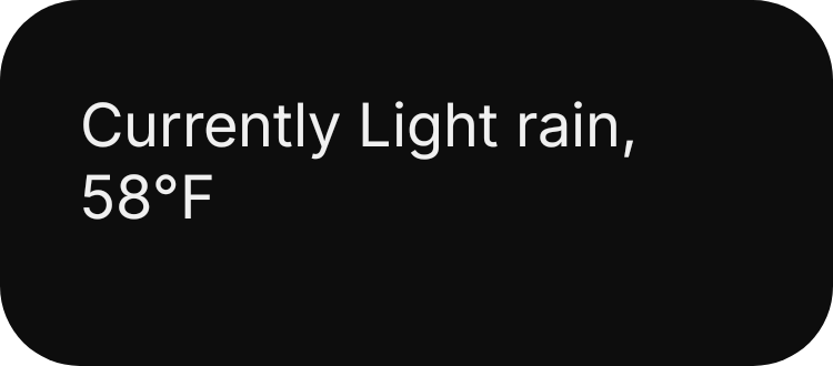 Weather in Words in Eclipse