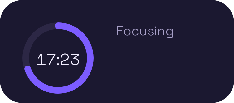 Focus Timer widget preview