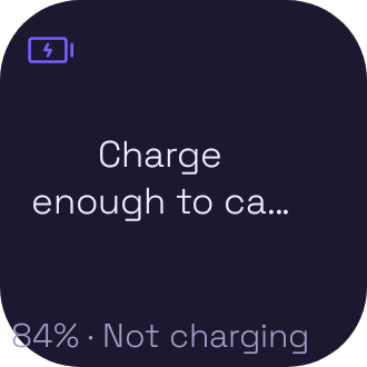 Battery Care Tip widget preview
