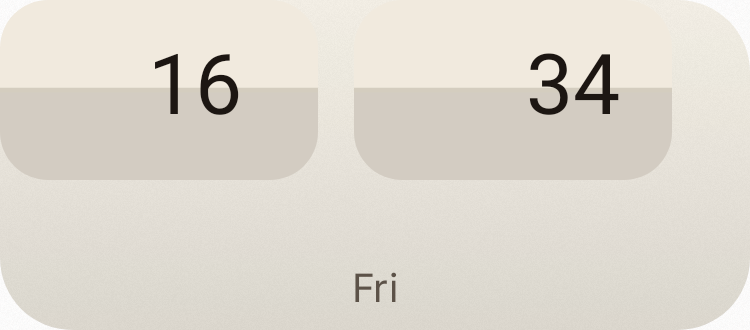 Flip Clock in Paper