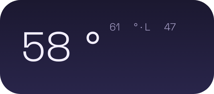Weather Now widget preview
