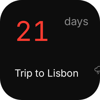 Trip countdown in Eclipse