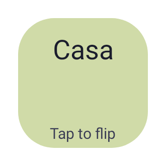 Language flashcard in Pixel Era Dark