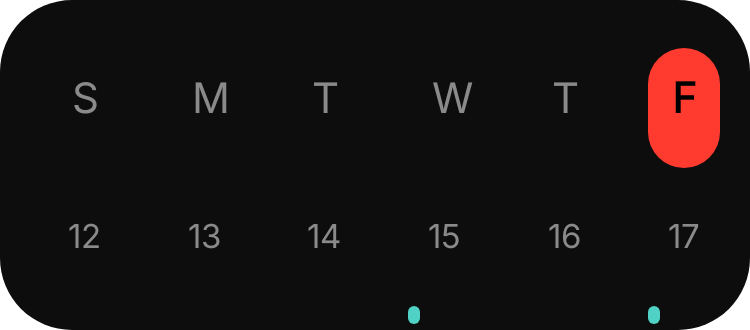 Week Strip in Eclipse