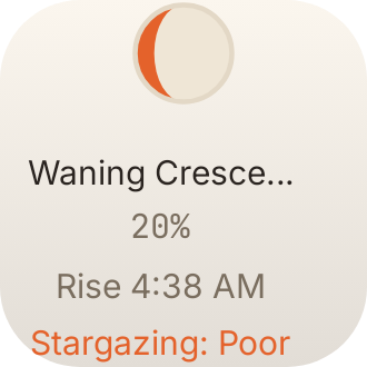 Moon & Stars Tonight in Crema