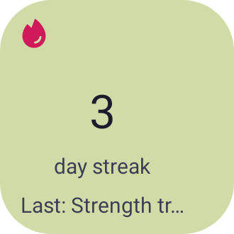 Workout Streak in Pixel Era Dark