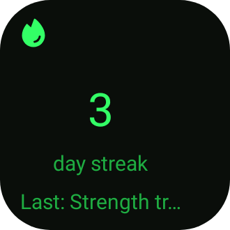 Workout Streak in Terminal