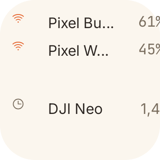 Device Battery Shelf in Crema