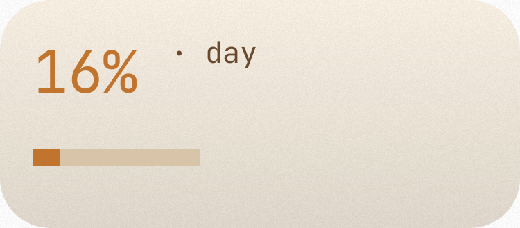 Day Progress in Autumn Film