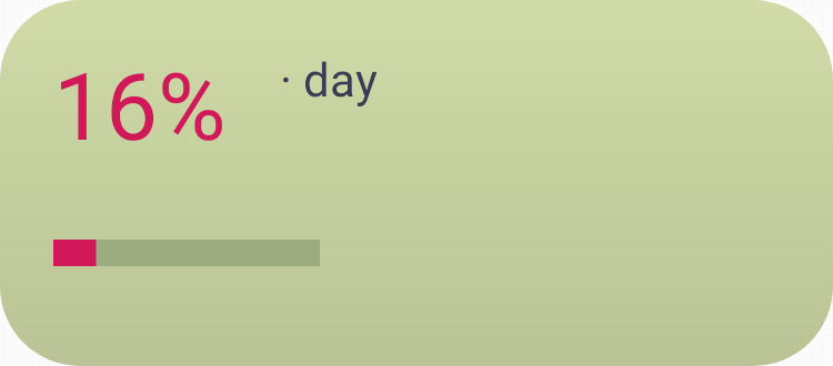Day Progress in Pixel Era Dark