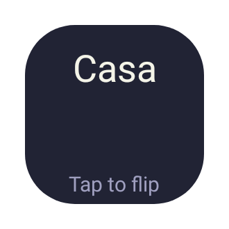 Language flashcard in Pixel Era