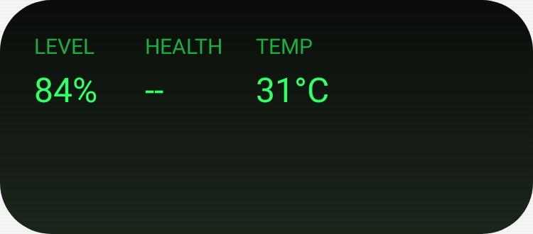 Battery Health in Terminal
