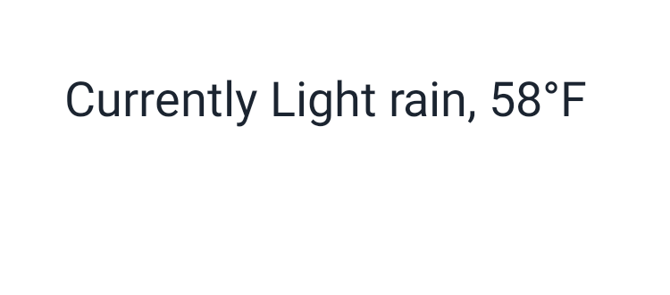 Weather in Words in System