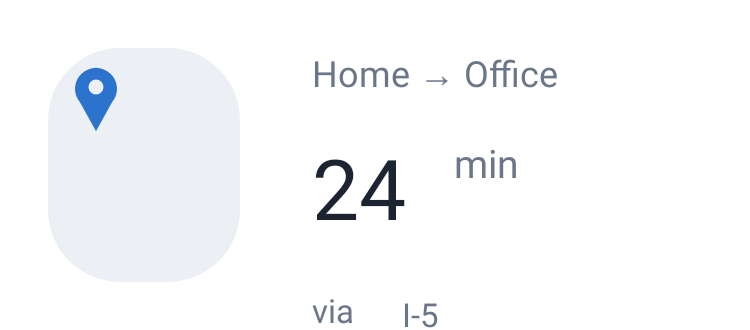 Commute ETA in System
