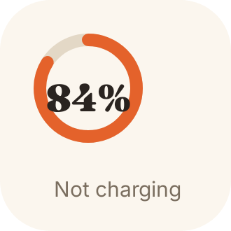 Battery Ring in Crema