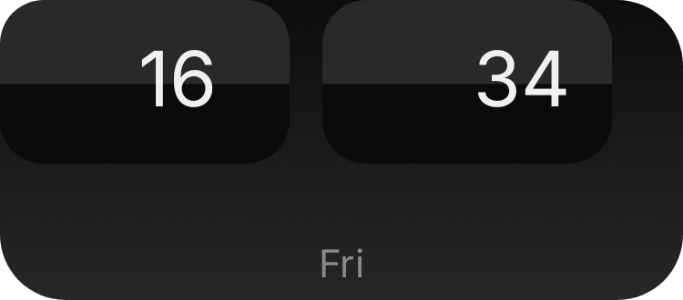 Flip Clock in Eclipse