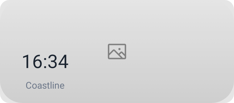 Album-art clock in System