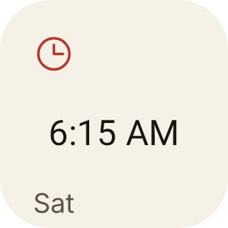 Next Alarm in Paper