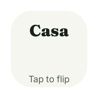Language flashcard in Botanic