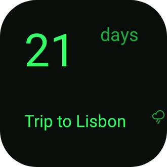 Trip countdown in Terminal