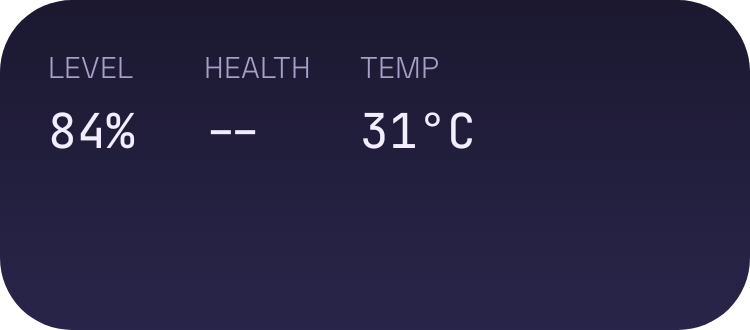 Battery Health widget preview