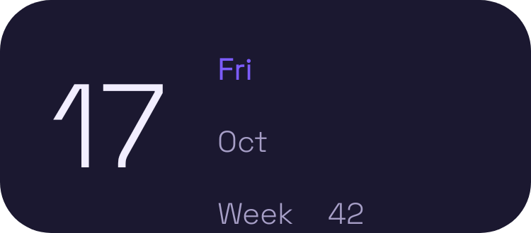 Today widget preview