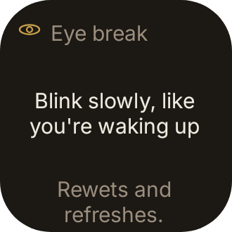 Eye-care blink in Luxe