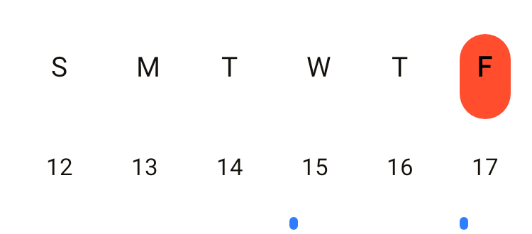 Week Strip in Playgrid