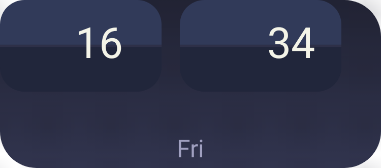 Flip Clock in Pixel Era