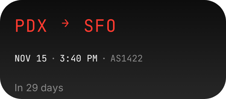 Flight board in Eclipse