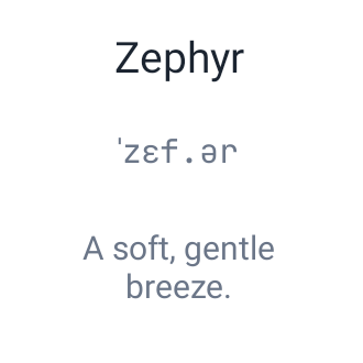Word of the day in System