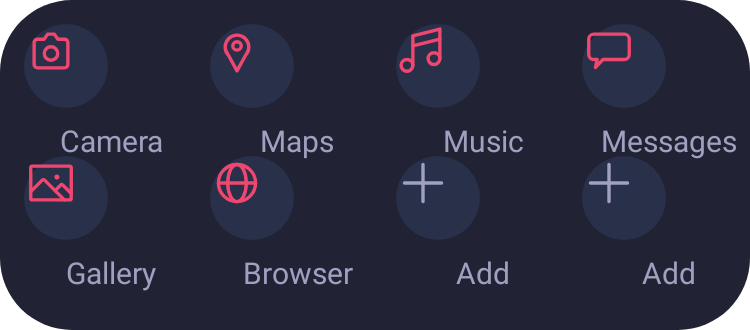 App Grid in Pixel Era