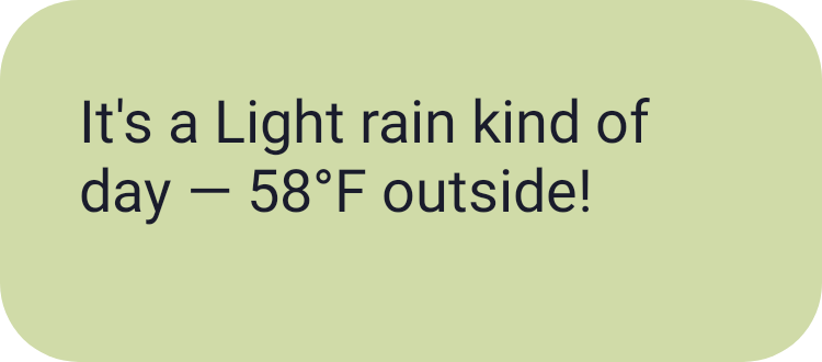 Weather in Words in Pixel Era Dark