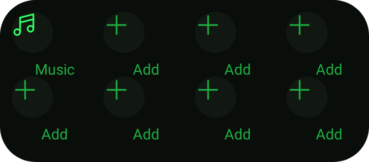 Media shortcuts grid in Terminal