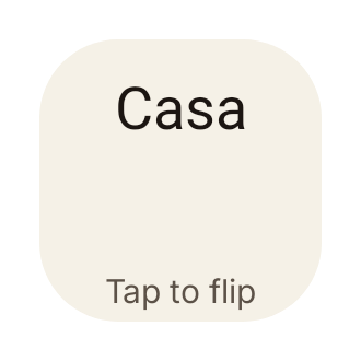 Language flashcard in Paper