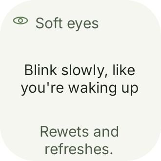 Eye-care blink in Botanic