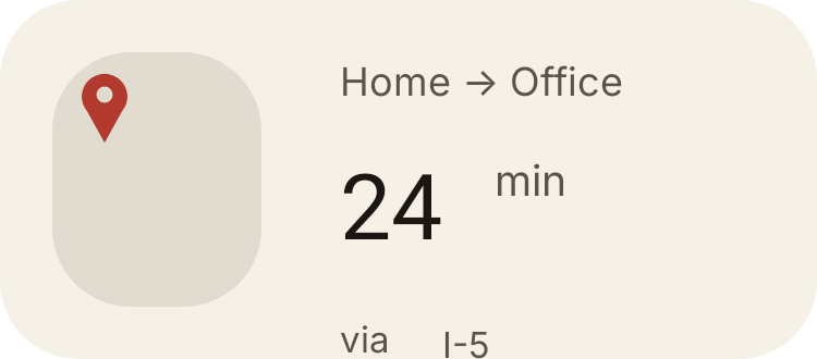Commute ETA in Paper