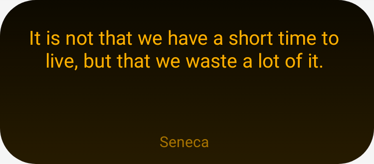 Quote of the day in Terminal Amber