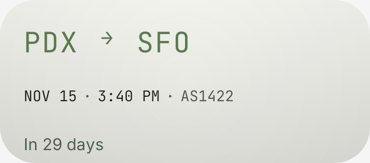 Flight board in Botanic