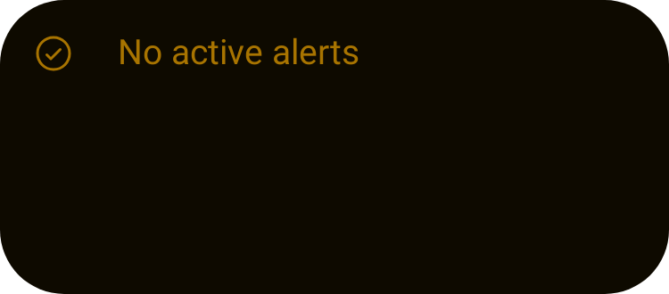 Severe Alerts in Terminal Amber