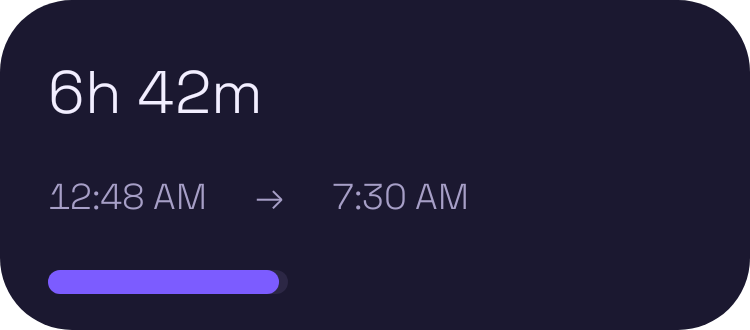 Sleep widget preview