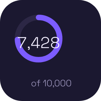 Steps widget preview