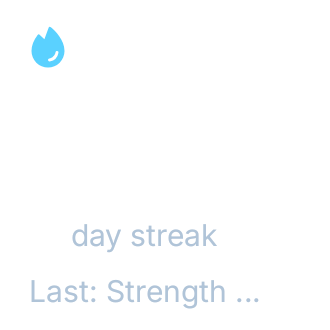 Workout Streak in Glass