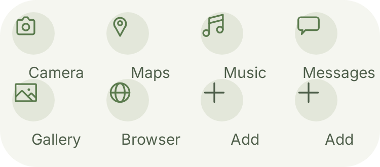 App Grid in Botanic