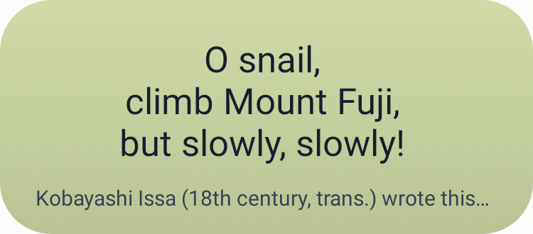 Poem / haiku of the day in Pixel Era Dark