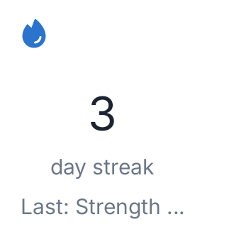 Workout Streak in Porcelain