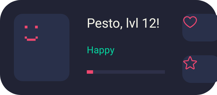 Pocket pet in Pixel Era