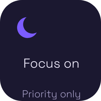 Focus Mode widget preview