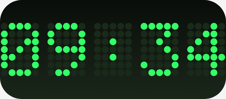 Dot-Matrix Clock in Terminal